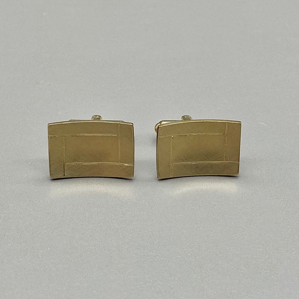 Vintage 1/20 12KT Gold Filled Cufflinks Men's‎ Rectangular Classic Formal Dress
